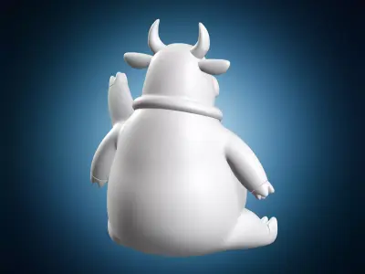 Miniature Miltank Figure 3D print model