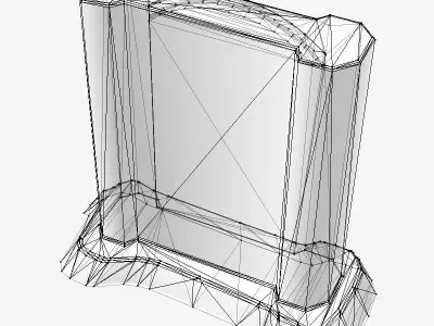 Old Headstone Low-poly 3D model