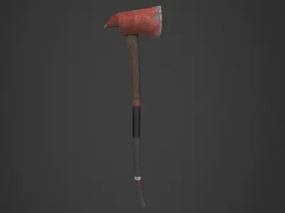 Apocalyptic Axe - PBR and Game Ready Low-poly 3D model