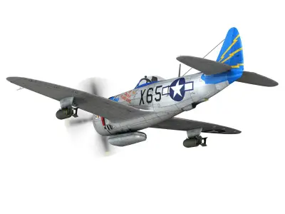 Republic P-47M Thunderbolt - The Trojan Warhorse 3D model