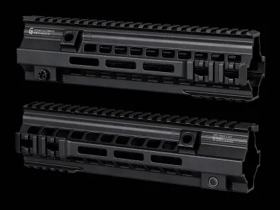 Geissele SMR HK416 MK15 Handguards Low-poly 3D model