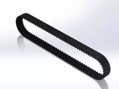 Belt HTD 500 5M - Correia HTD 500 5M 3D model