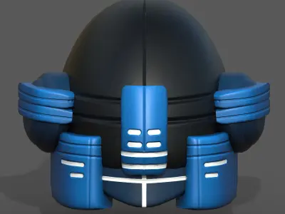 Helmet scifi fantasy futuristic military Scifi Low-poly 3D model