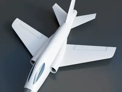 3d printable aircraft concept 3D print model