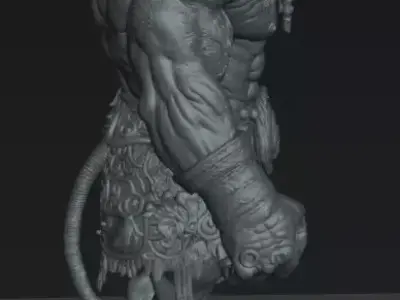 Minotaur STL DnD Tabletop Miniature 3D Print Model 3D print model