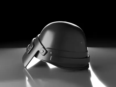 Helmet level 3 of PUBG Low-poly 3D model