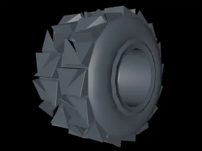 Tires set -Monster Truck- Pneumatici Free low-poly 3D model