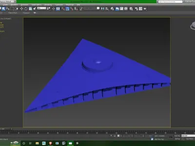 TR-3B Secret Triangular Anti Gravity Space Craft 3D model