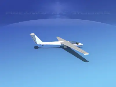 SZD-36 Cobra Glider V13 3D model