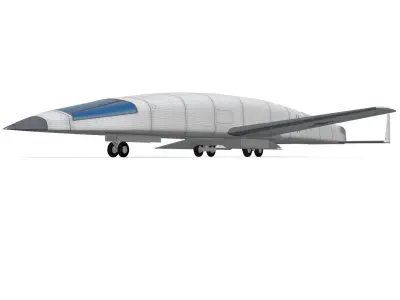 Eugen Sanger Silbervogel 3D model