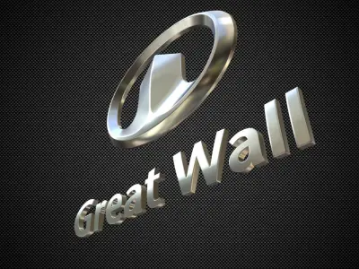 great wall logo 3D model