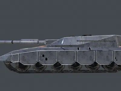 Pride Tank Low-poly 3D model