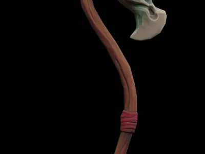 Stylized  Scepter  Low-poly 3D model