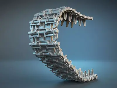  ZSU-23-4 Shilka Tracks High-Poly 3D model