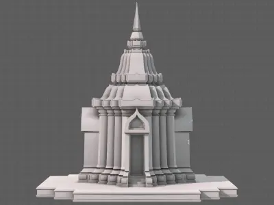 Pagoda V05 Low-poly 3D model