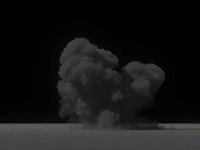4 Explosion Animations High Resolution Pack 3D model