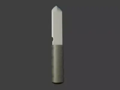 Hunting Knife 3d model Blender Low-poly 3D model
