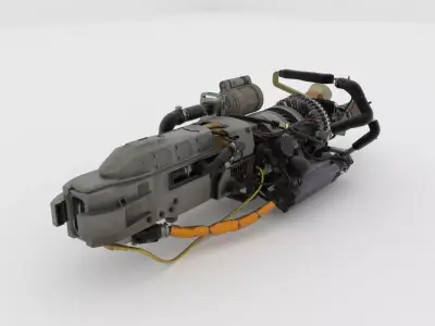 Laser weapon 3D model