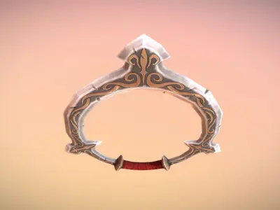 Fantasy Armory - Chakram 01 Low-poly 3D model