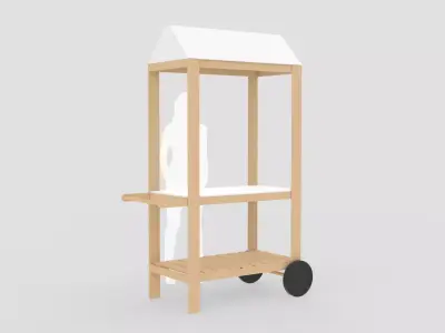 Vendor Cart 3D model