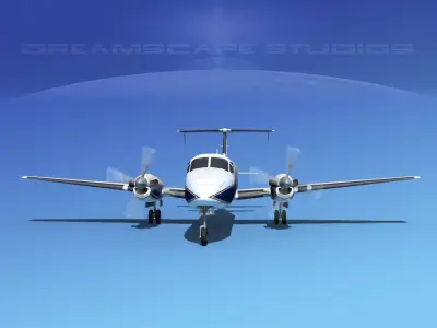 Beechcraft B1900C V10 3D model