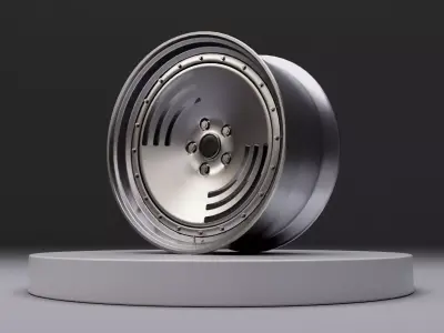 L2 wheel Low-poly 3D model
