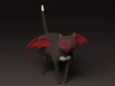 Weird Cat 3D model