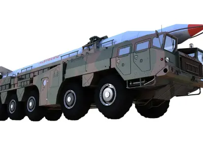 Nodong Missile launch vehicle  3D model
