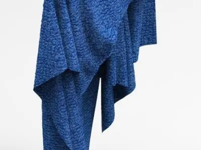 Set 5 in 1 Cloth 5 Low-poly 3D model