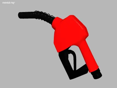 Gas Pump Low-poly 3D model