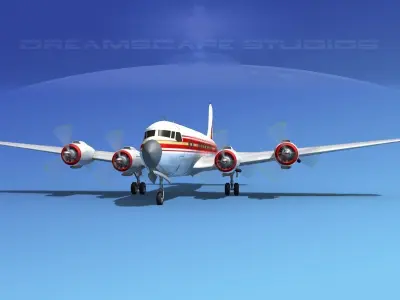 Douglas DC-6 Executive 3D model