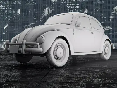 Volkswagen Beetle 1965 RoZ 3D print model
