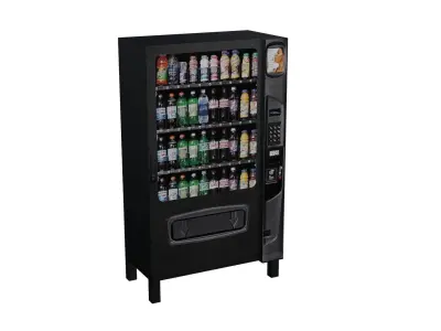 Soft Drink Vending Machine Low-poly 3D model
