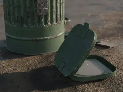 Tall M83 Gasmask Canister 3D model