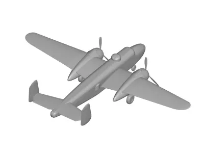 North American B-25 Mitchell 3D model