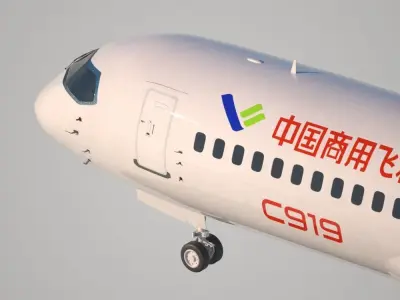 COMAC C919 3D model