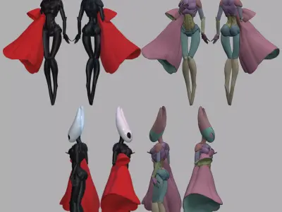 Hollow knight silksong Hornet Free 3D model