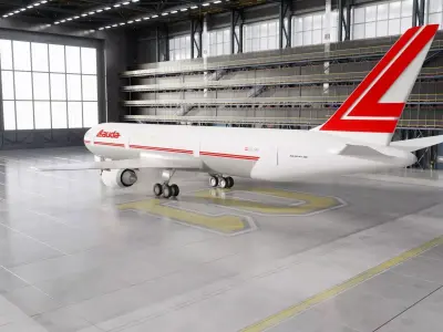 Boeing 767 300ER Lauda Air OE LAV Mozart Lauda Air Flight 004 3D model