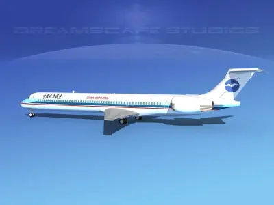 McDonnell Douglas MD-90 China Northern 3D model