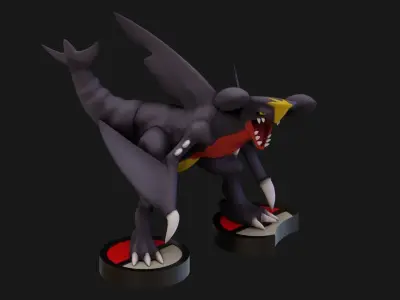 POKEMON GARCHOMP - 1TO10 STL FILE 3D PRINT MODEL 3D print model