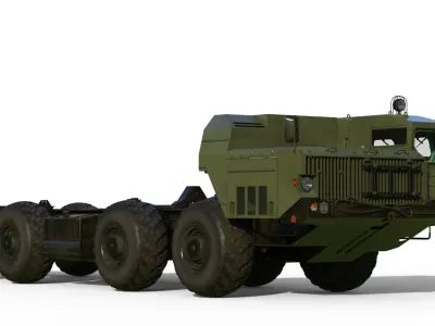 MAZ-543 M Uragan Truck 3D model