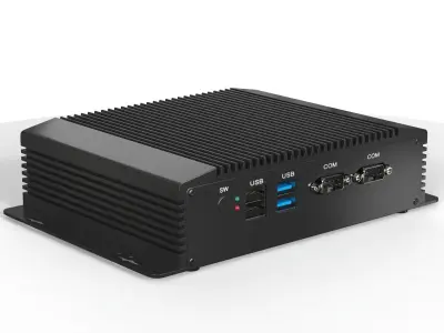 Fanless Industrial Computer 3D model