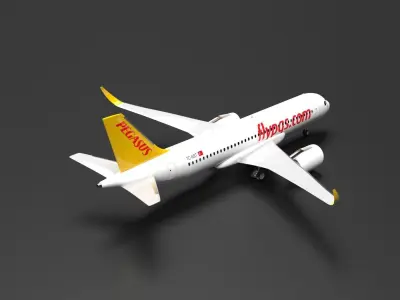 Airbus A320 NEO Pegasus Livery 3D model