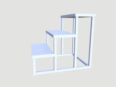 Stair Low-poly 3D model