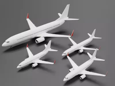 Boeing 737-600  737-700  737-800  737-900 Next Generation Pack 3D model