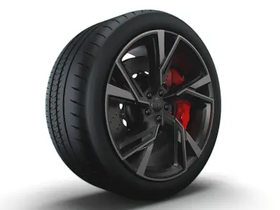 Audi RS6 wheel 3D model