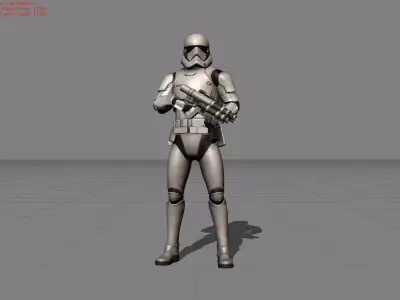 Kimmi First Order Jet Trooper Low-poly 3D model