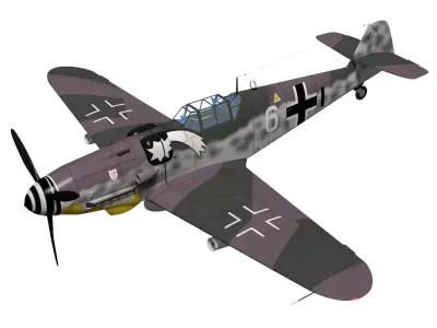 Messerschmitt Bf 109 G6 WGr21 3D model