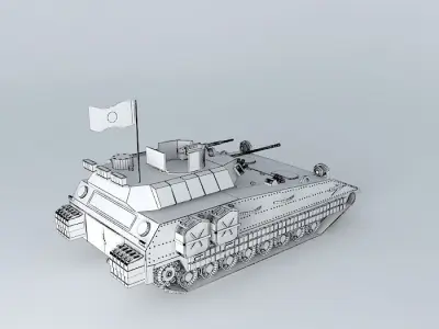 Armored personnel carrier Free 3D model