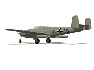 Heinkel He 280 V1 with Argus 3D model